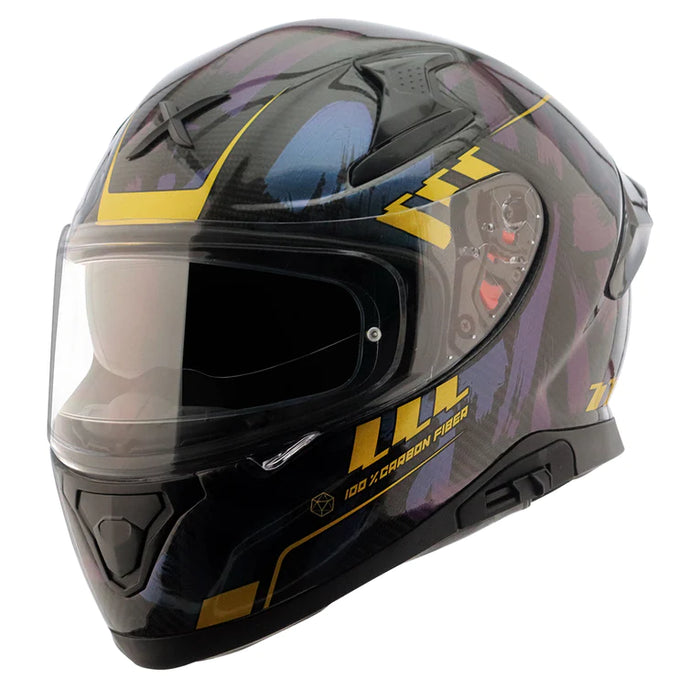 APEX CARBON SMALL CHECKS GLOSS CARBON HELMET