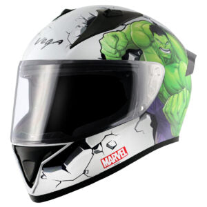 Bolt Marvel Hulk Edition White Green Helmet