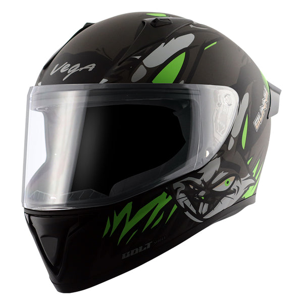 Bolt Bunny Black Green Helmet
