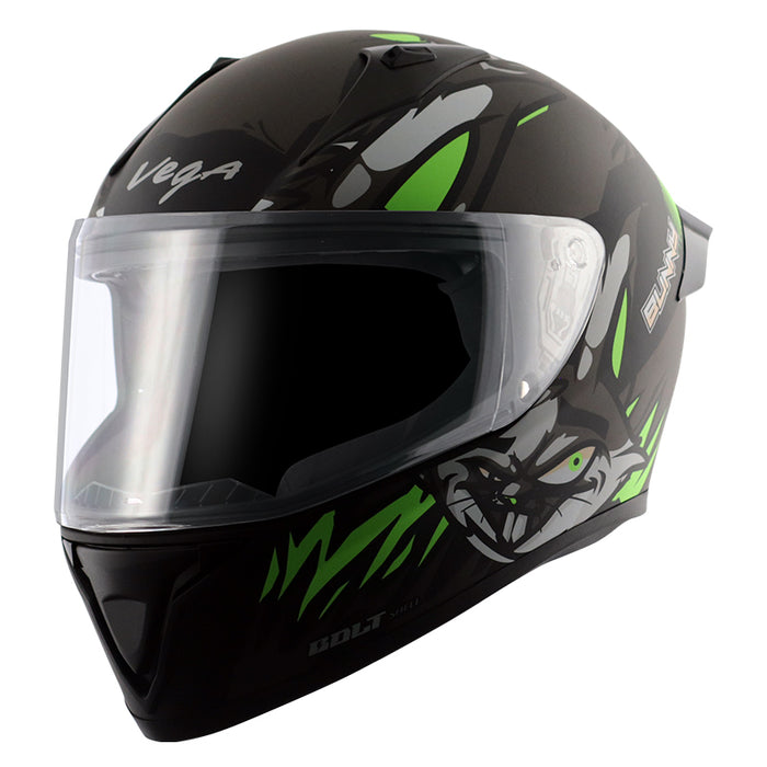 Bolt Bunny Black Green Helmet
