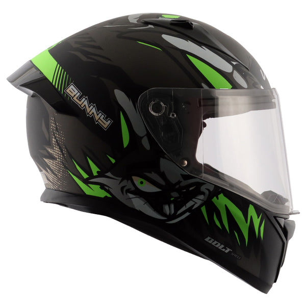 Bolt Bunny Black Green Helmet