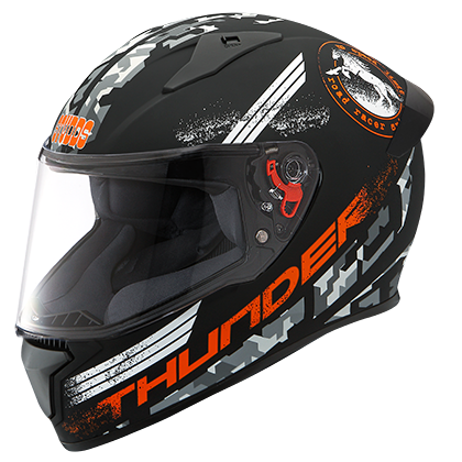 THUNDER D2 DECOR WITH SPOILER-D2 MATT BLACK N10