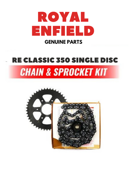 Royal Enfield Original single disc chain kit