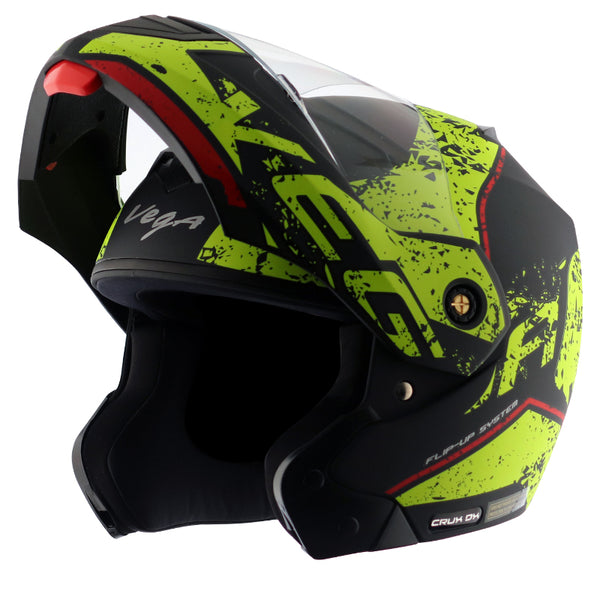 Crux Dx Victor Dull Black Neon Yellow Helmet